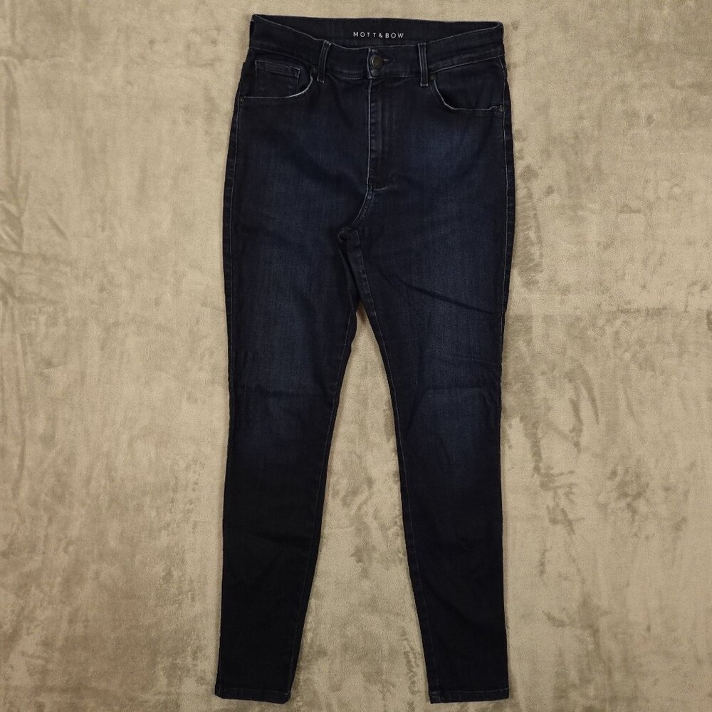 Mott and Bow jeans Jane‎ skinny high rise women's 29 dark indigo blue